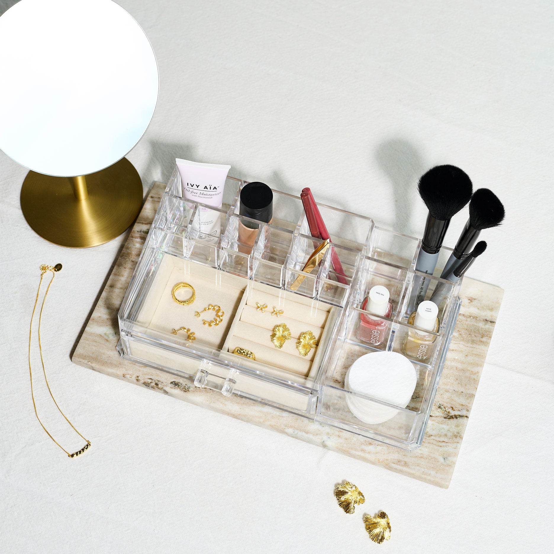 Acryl Organizer mit Schublade
