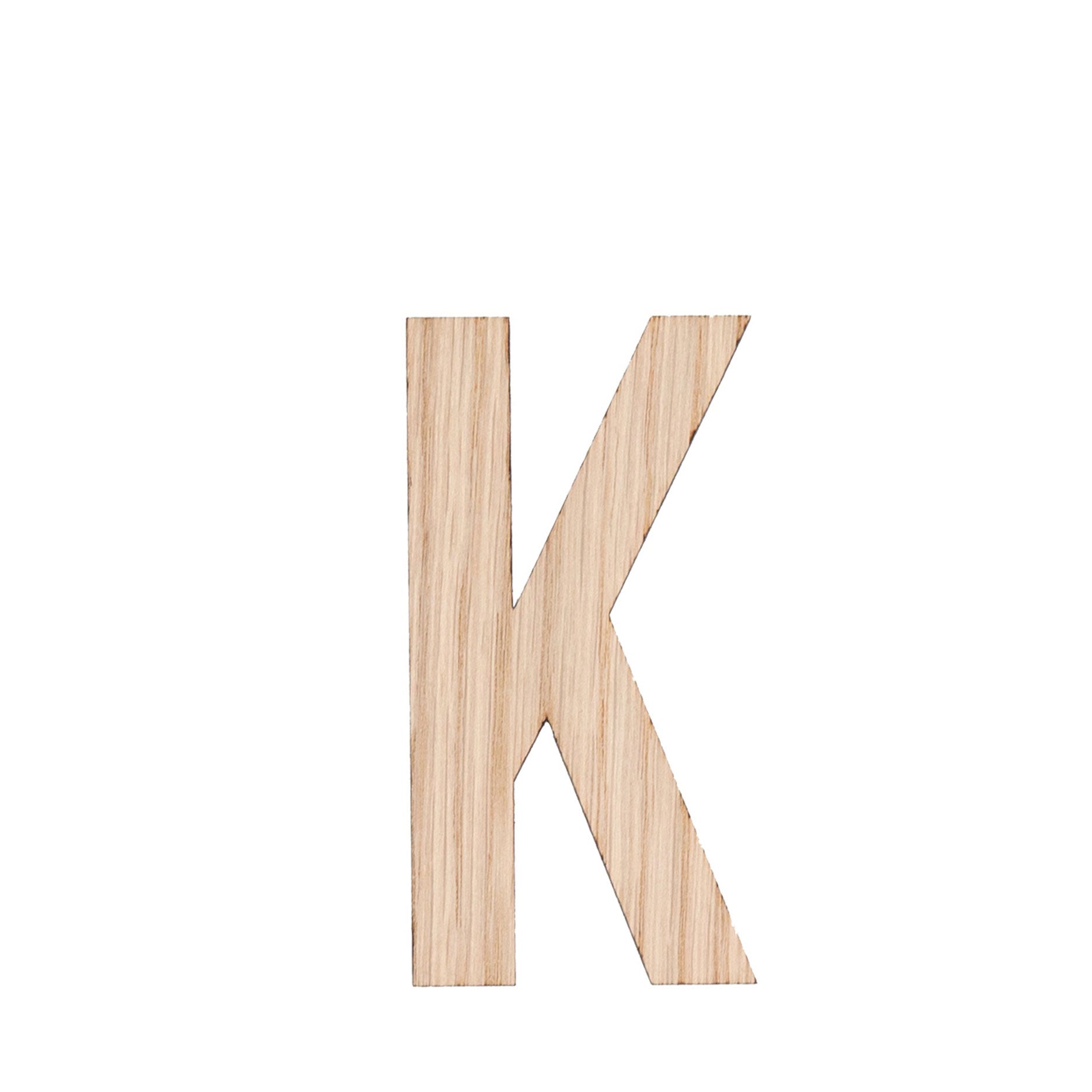 Buchstabe K Helle Eiche
