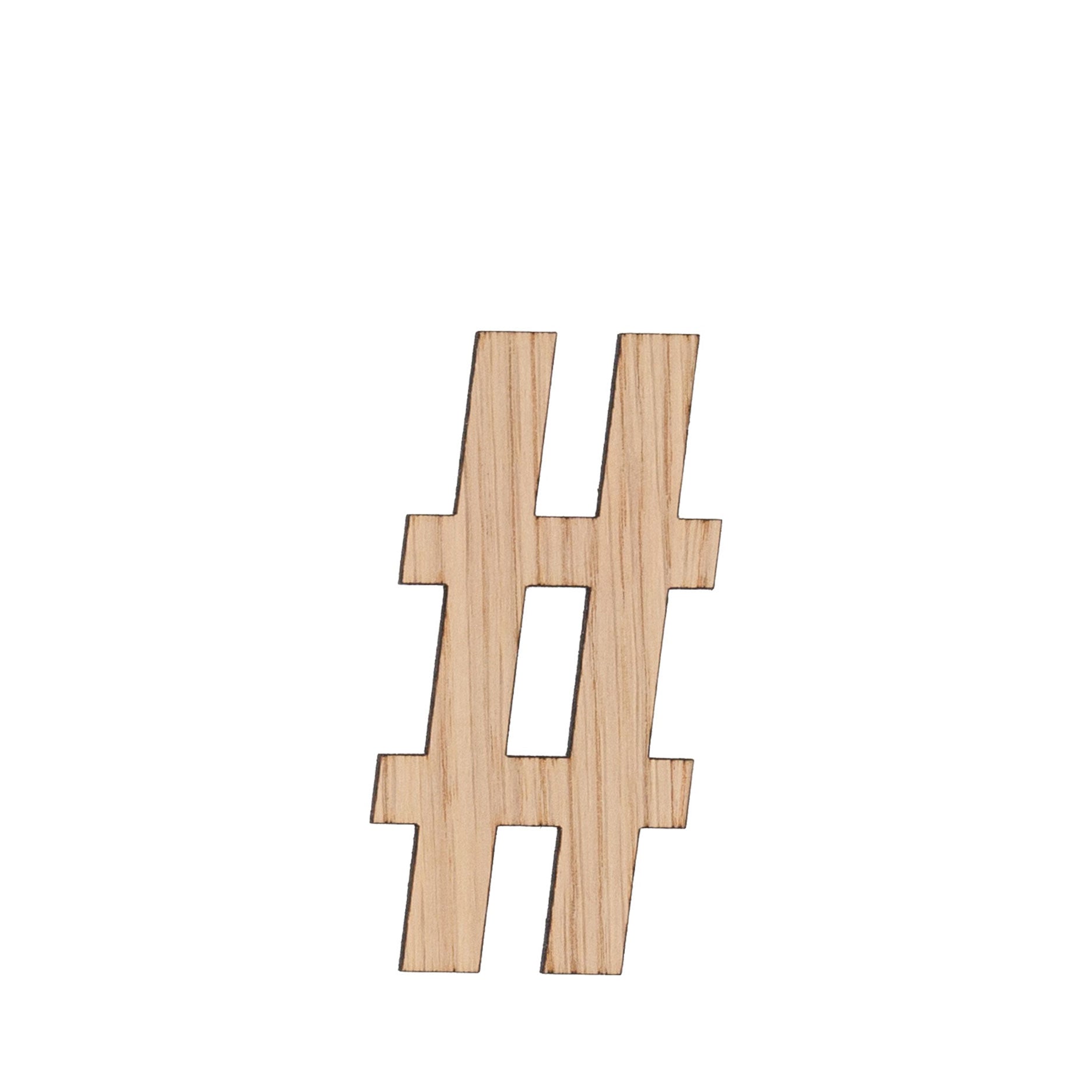 Buchstabe # Eiche hell