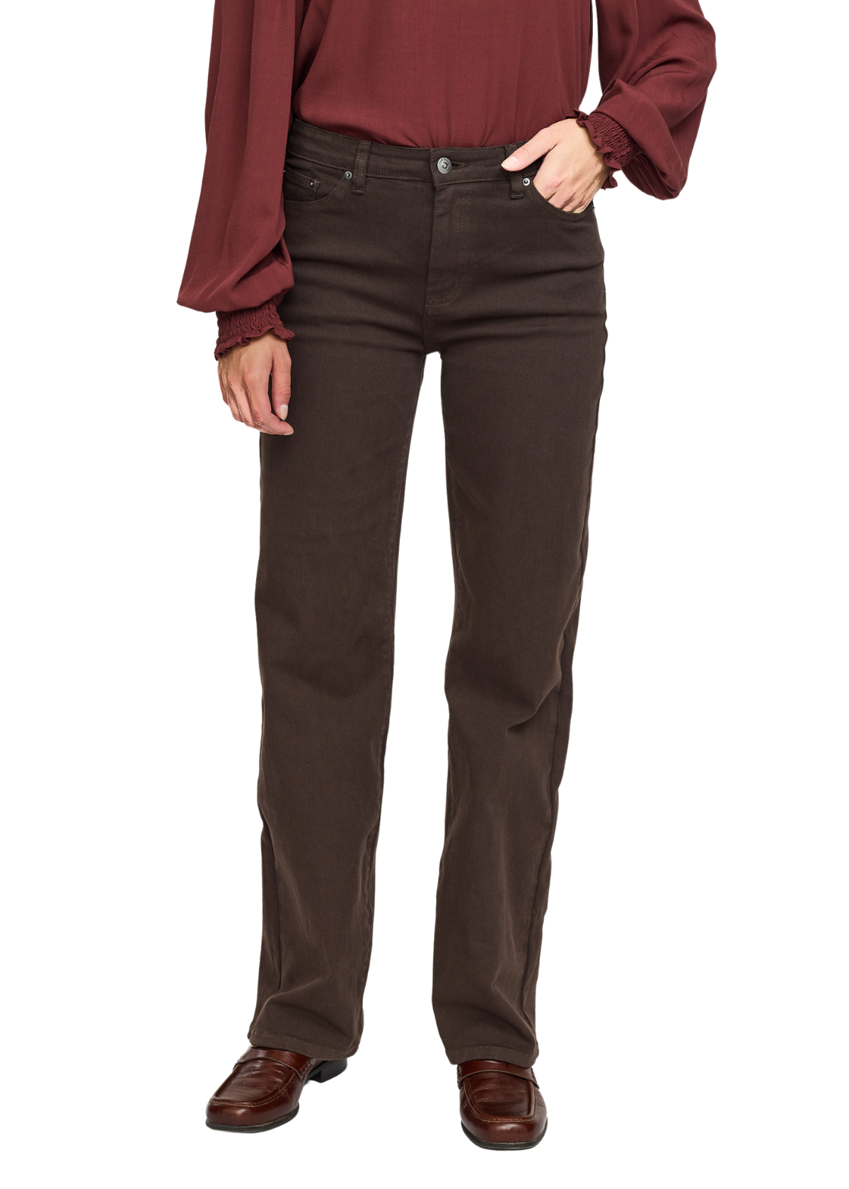 SREma Willa Midttaljet Brede Jeans