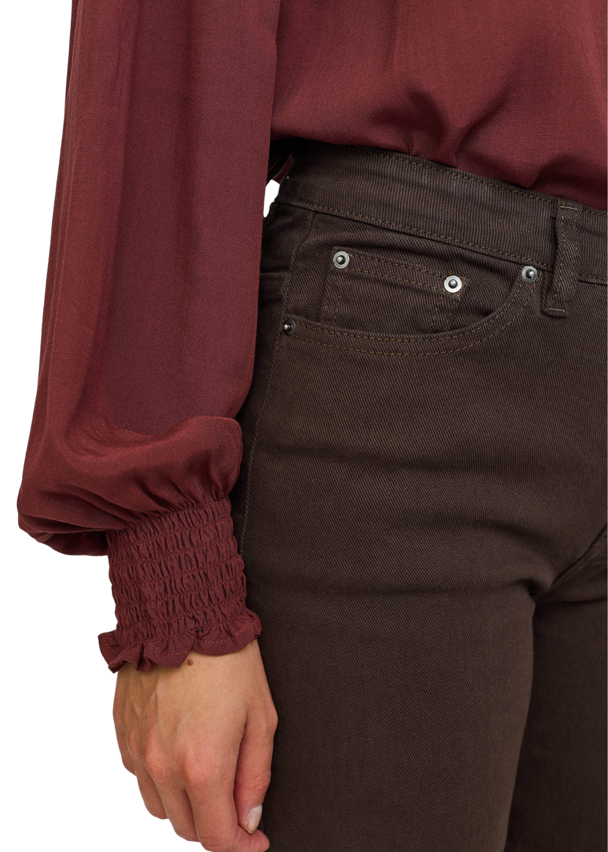 SREma Willa Midttaljet Brede Jeans
