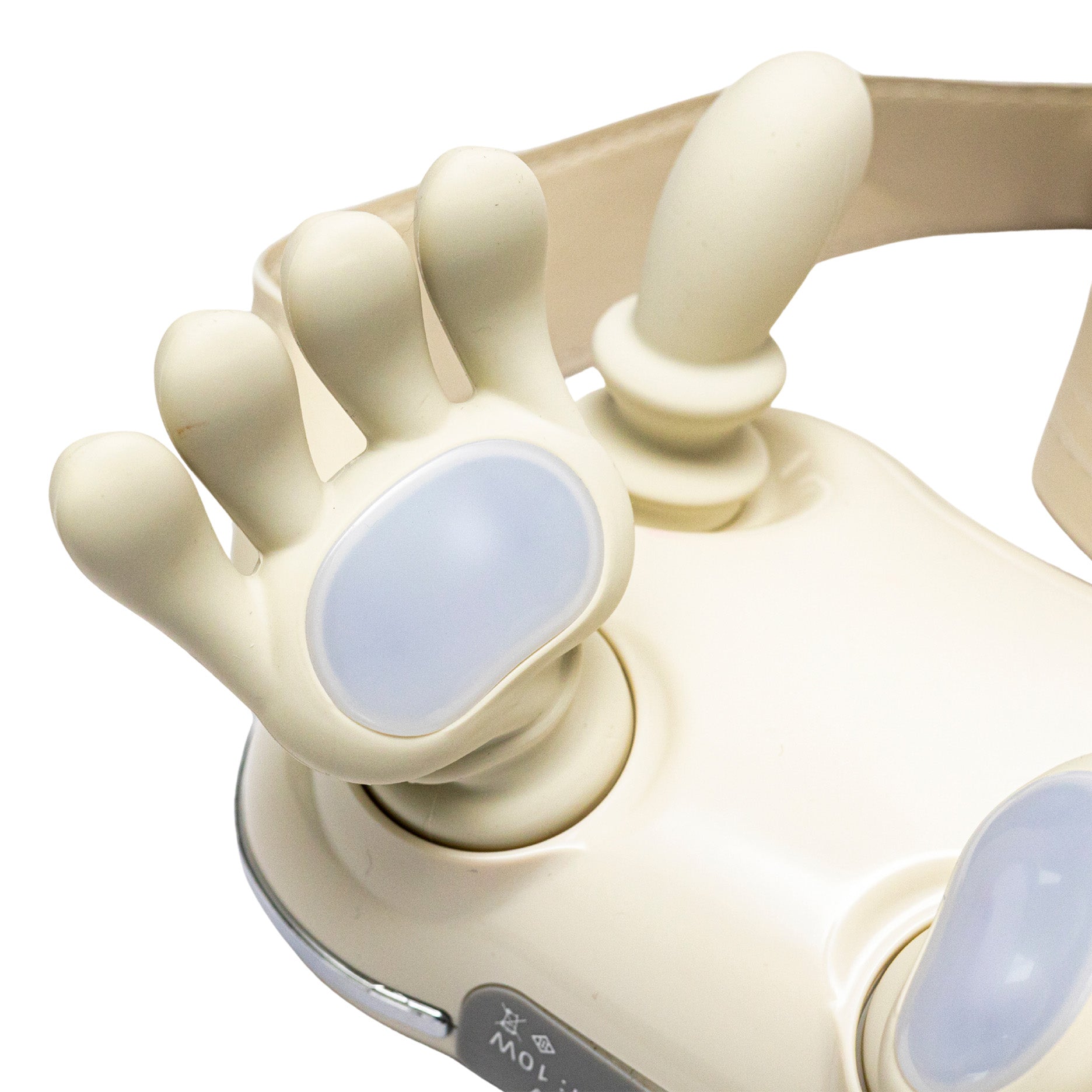 Nakke- og skuldermassageapparat cremefarvet