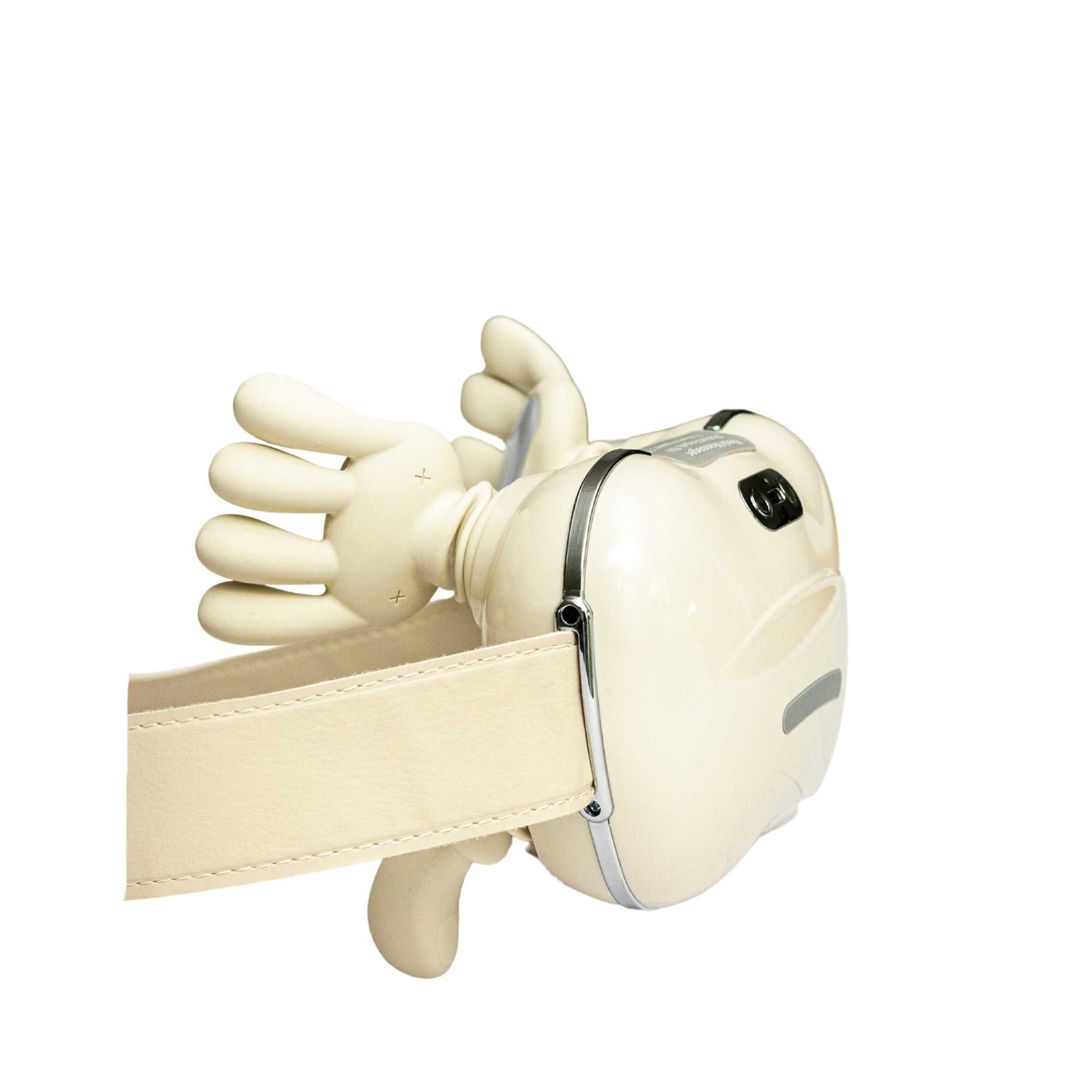 Nakke- og skuldermassageapparat cremefarvet