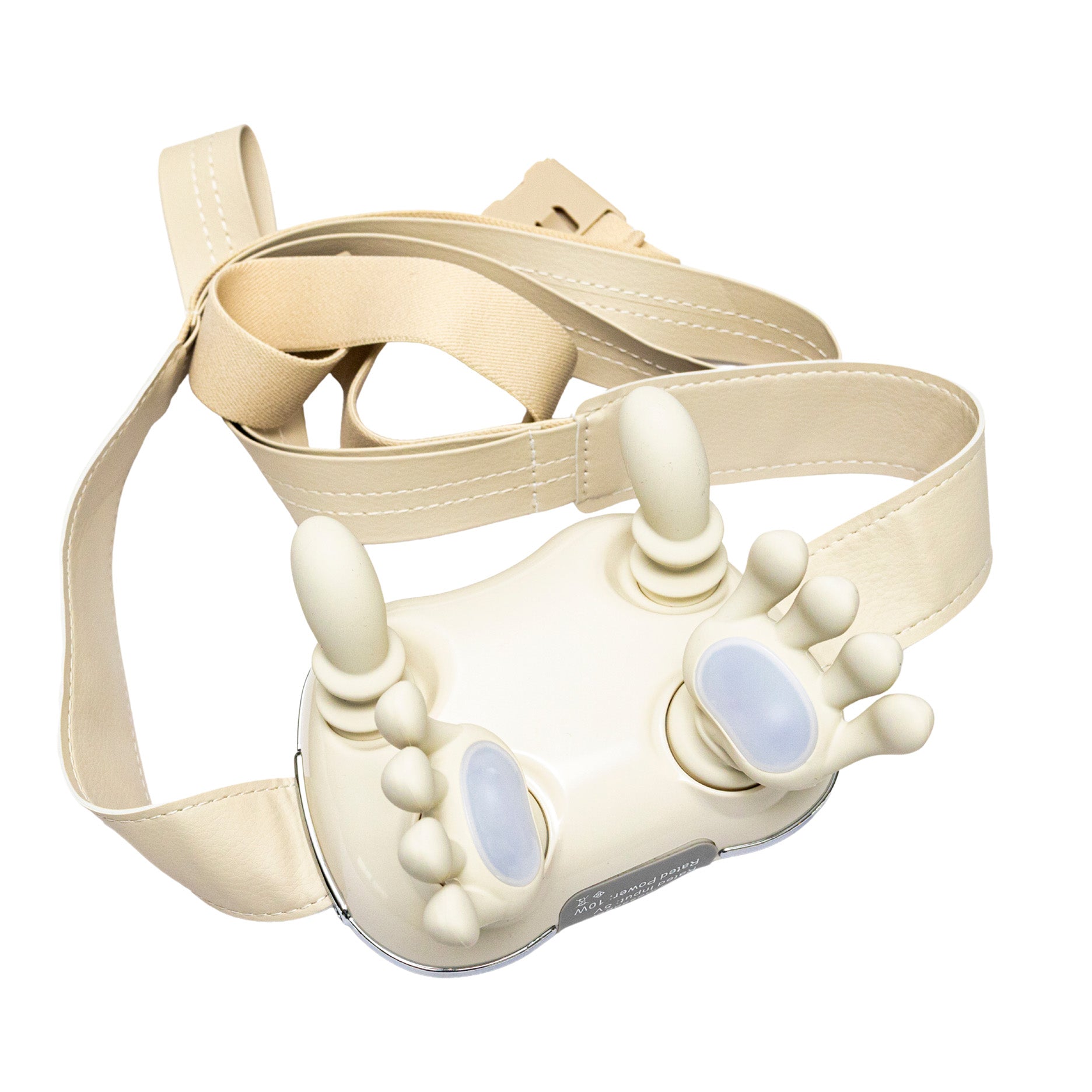 Nakke- og skuldermassageapparat cremefarvet