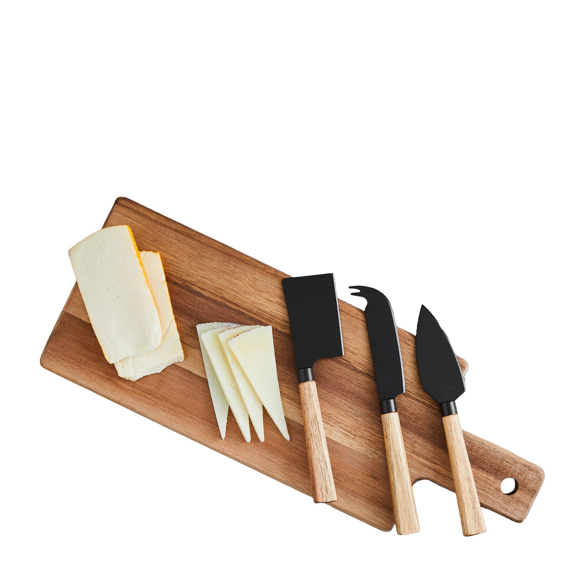 Santo ostesæt 3 knive m/bræt