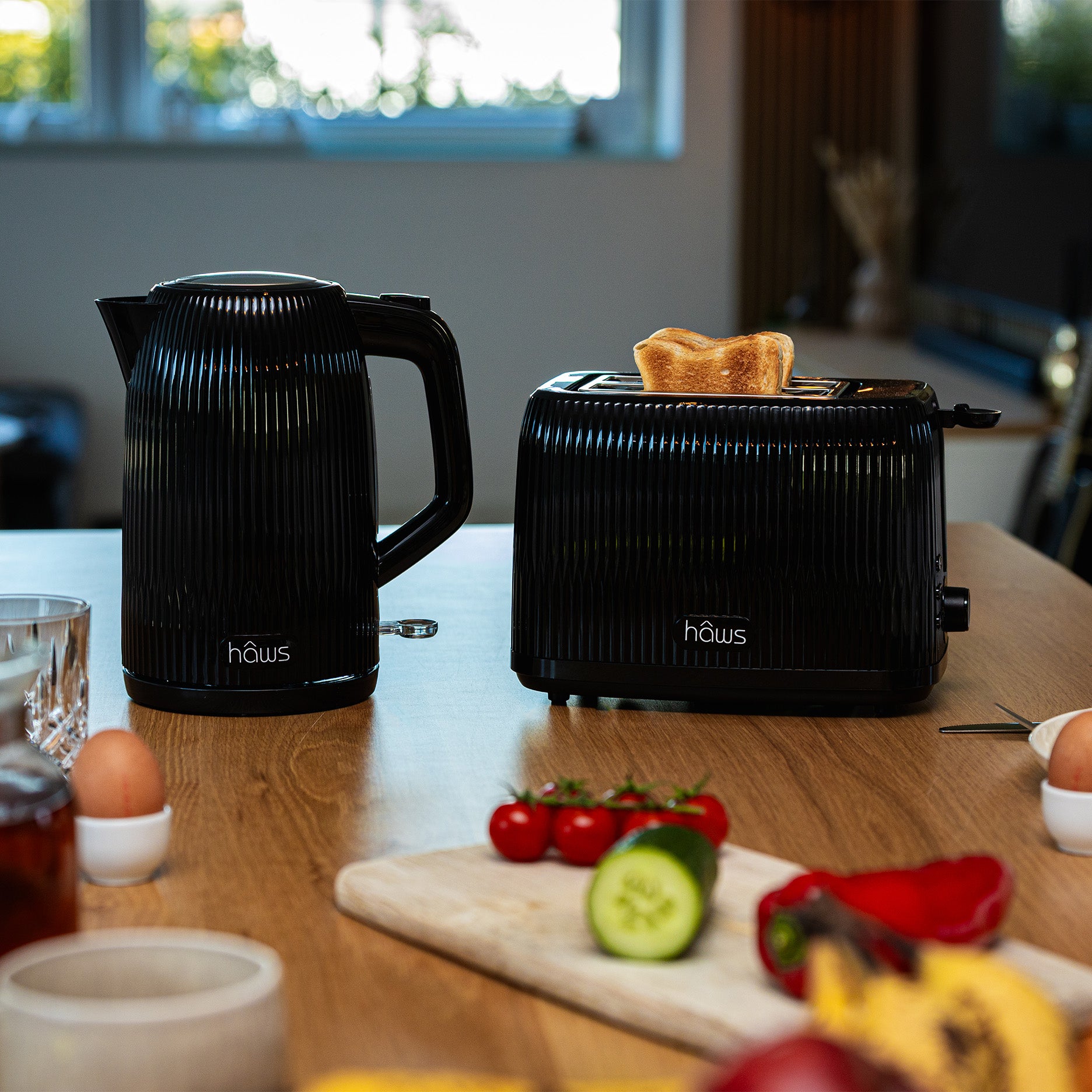 Toaster und Wasserkocher