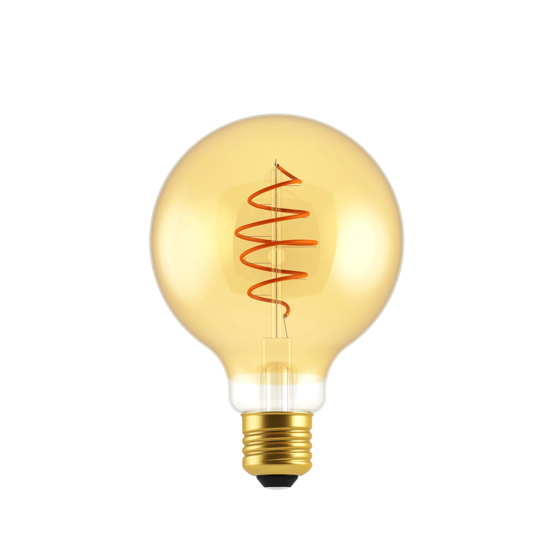 Glühbirne Deko E27 Spirale Gold