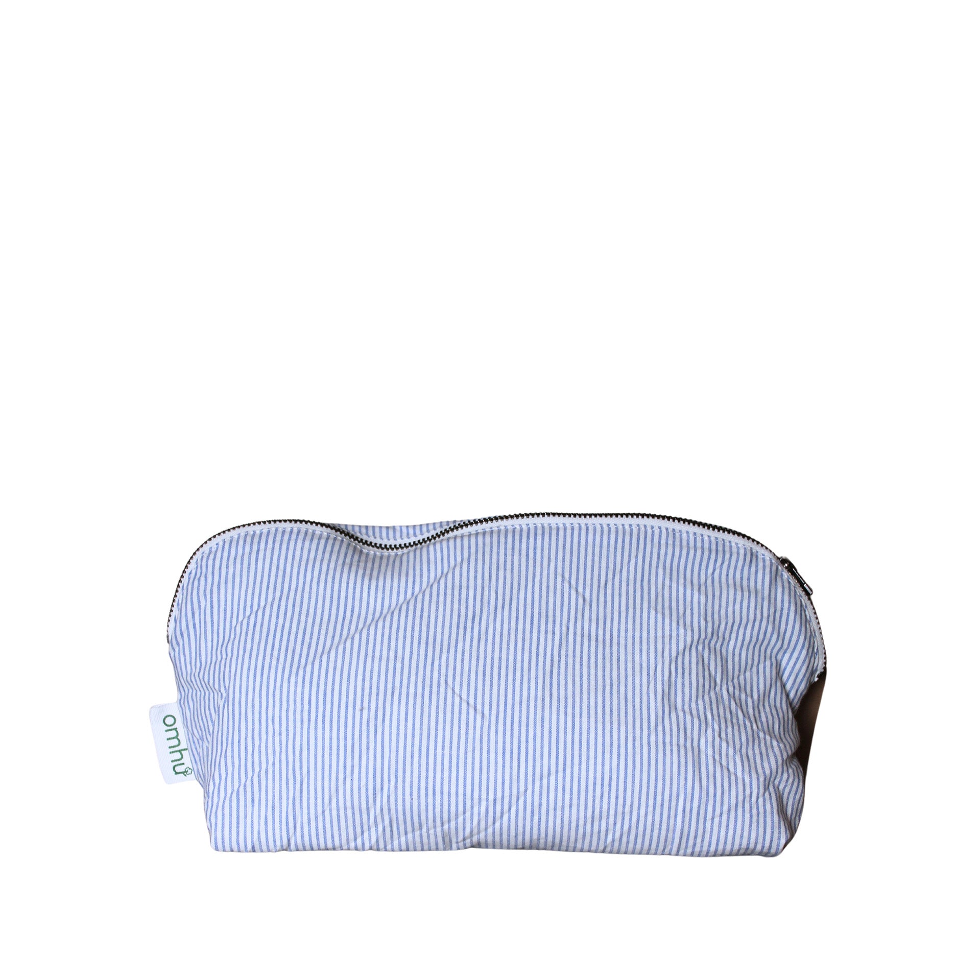Kosmetiktasche 24x15 cm Mini-Streifen blau