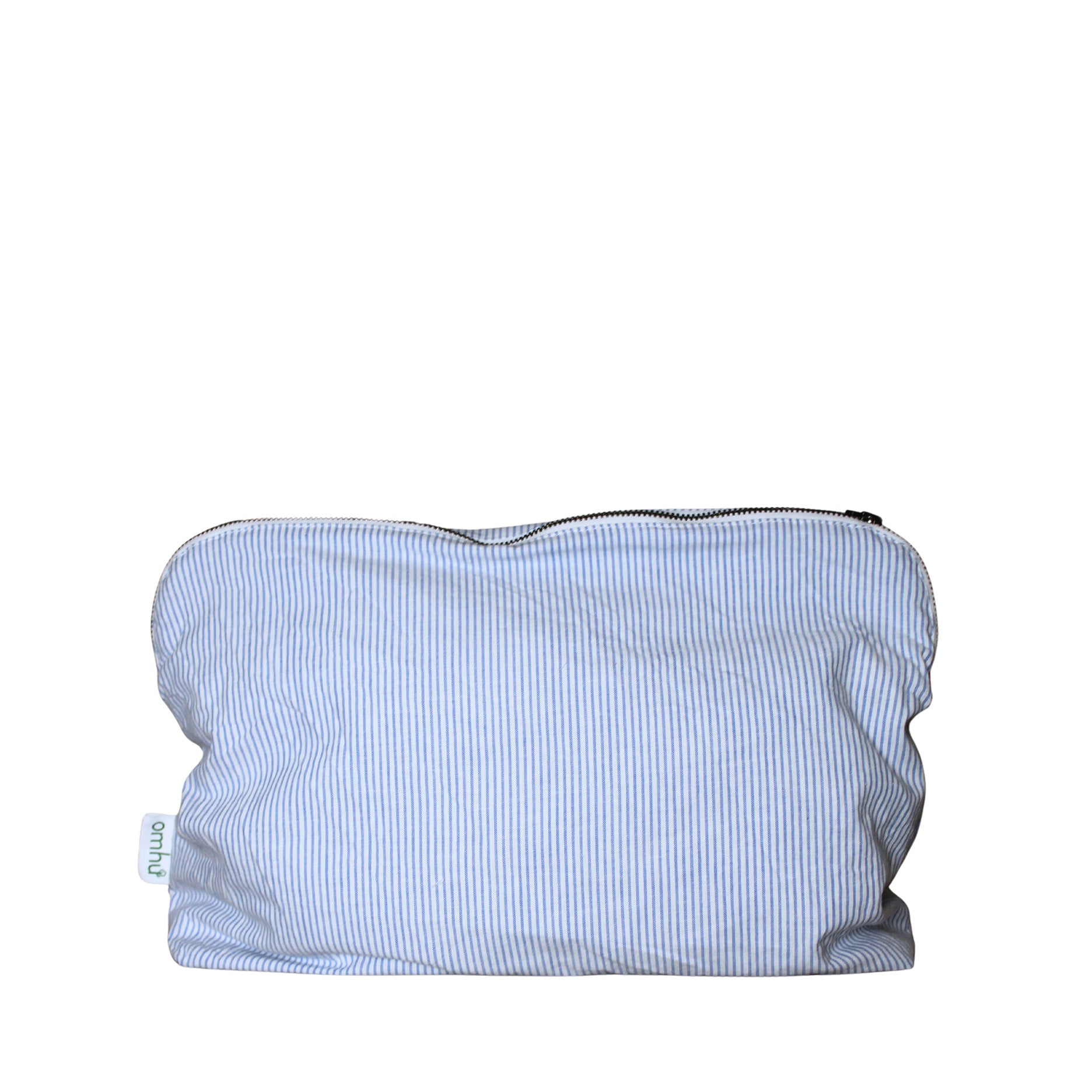 Kulturtasche 34x24 cm Mini-Streifen blau