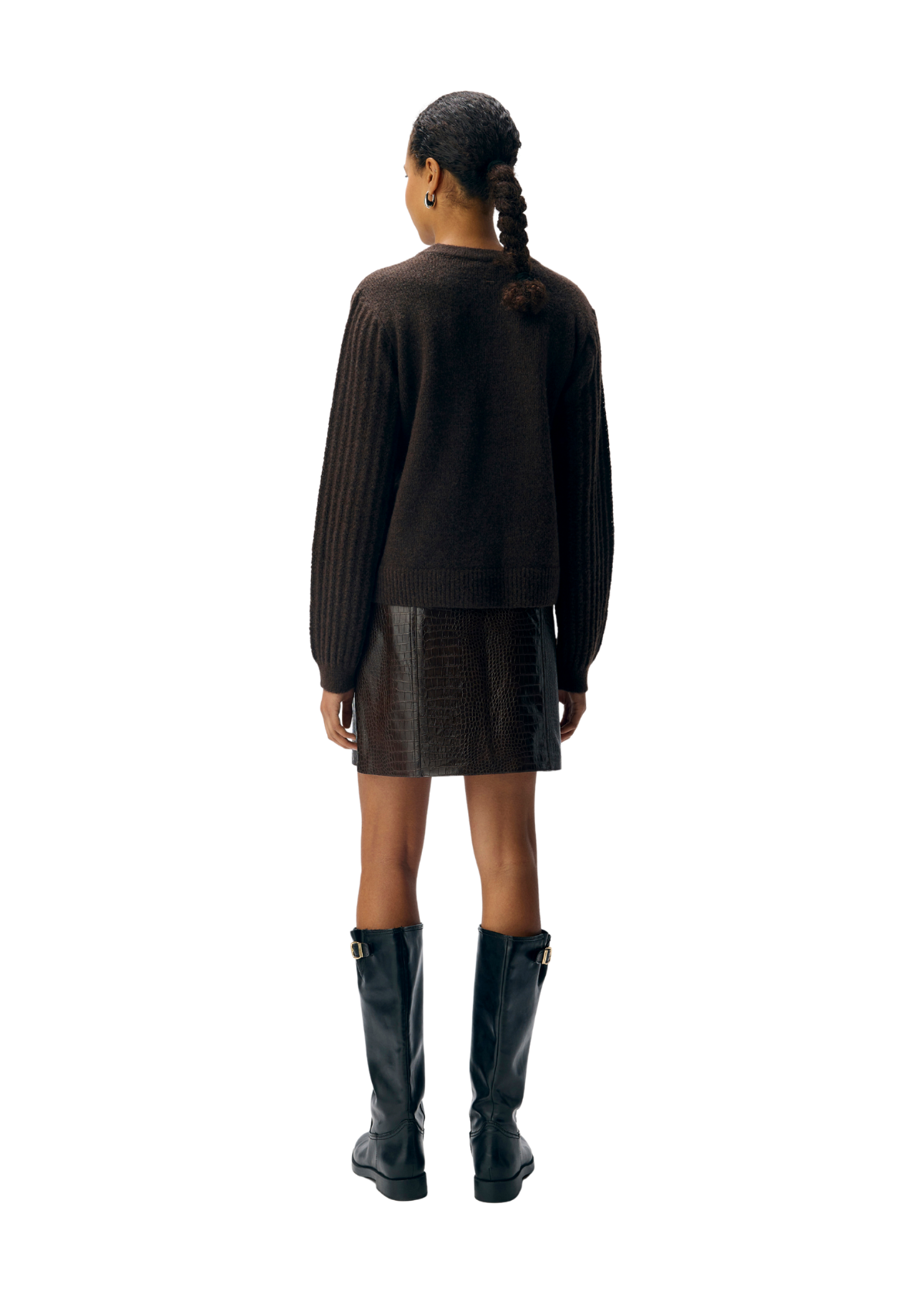 OBJFlora Strik Knap Cardigan