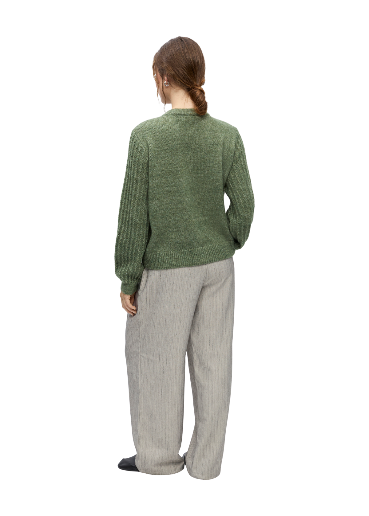 OBJFlora Strik Knap Cardigan