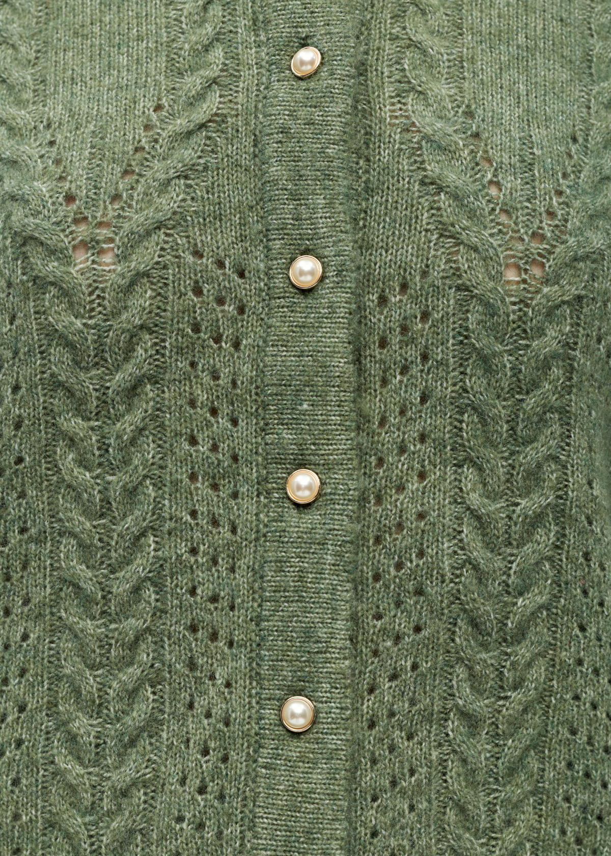 OBJFlora Strik Knap Cardigan