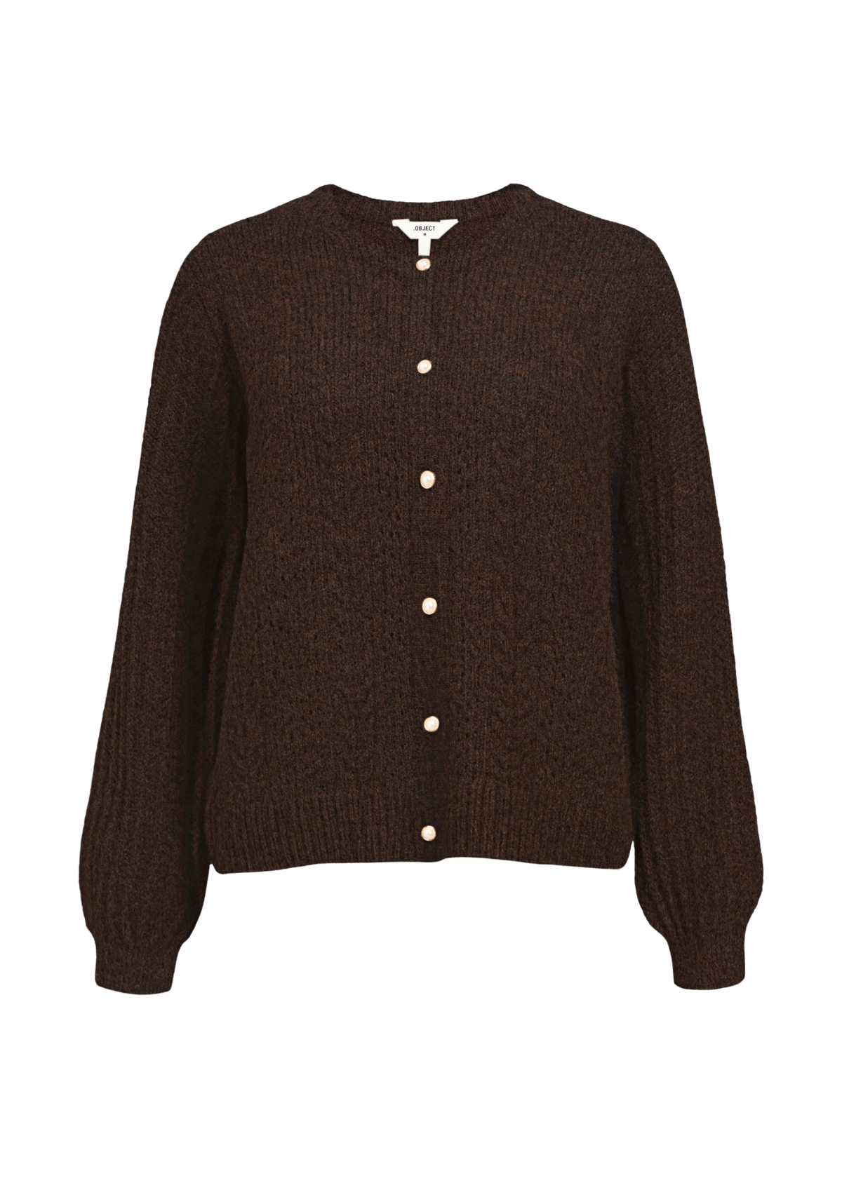 OBJFlora Strik Knap Cardigan
