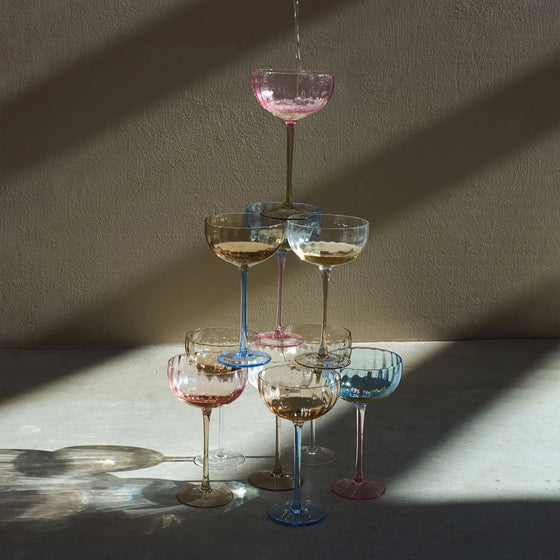 Candy Champagnerglas Transparent/Braun