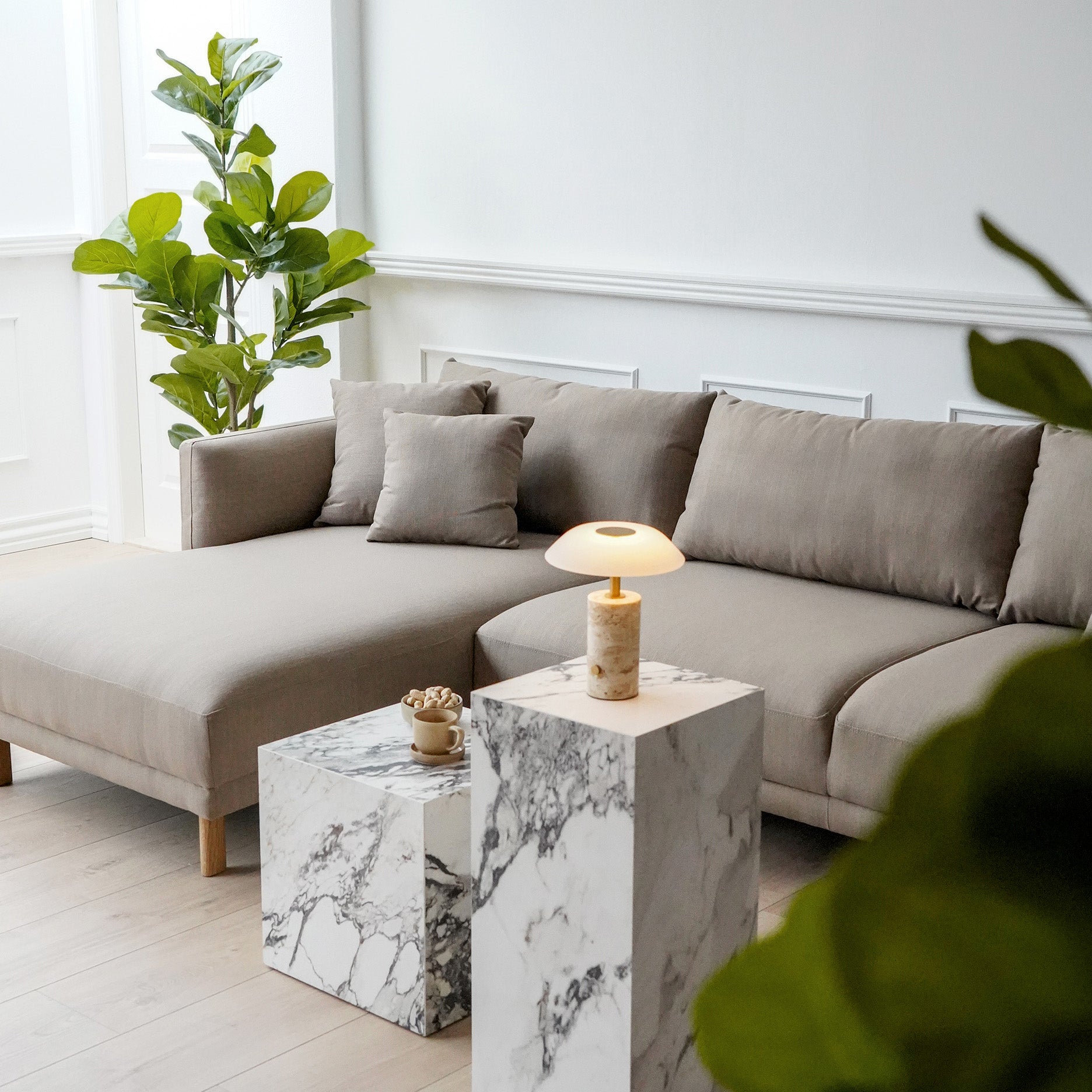 Capella II Chaiselongsofa, Eiche - linksseitig