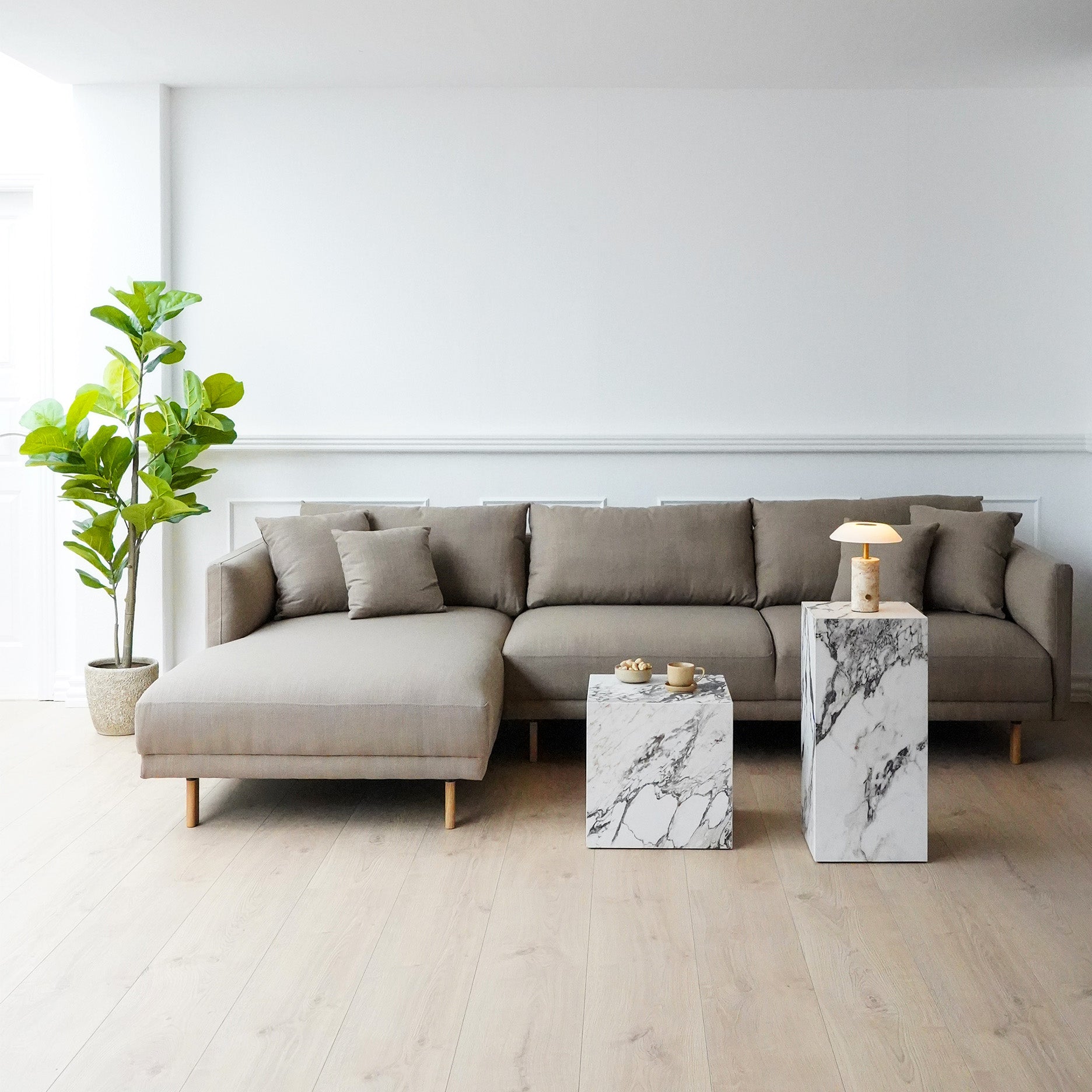 Capella II Chaiselongsofa, Eiche - linksseitig