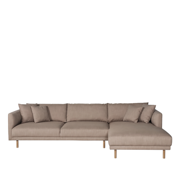 Capella II Chaiselong-Sofa, Eiche – rechts ausgerichtet