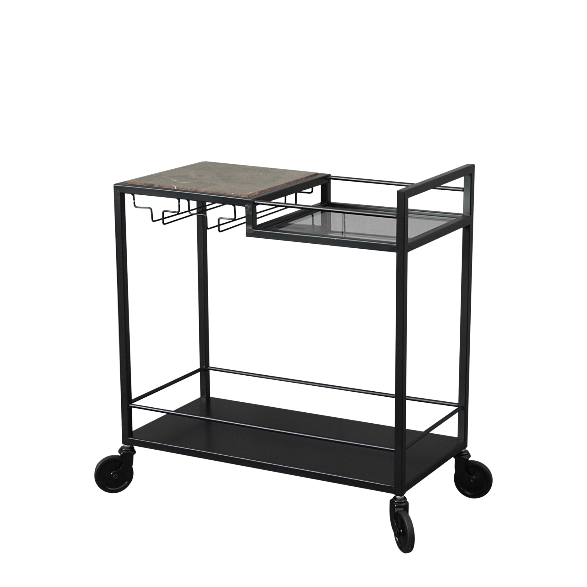 Mason II rullevogn MINI sort metal