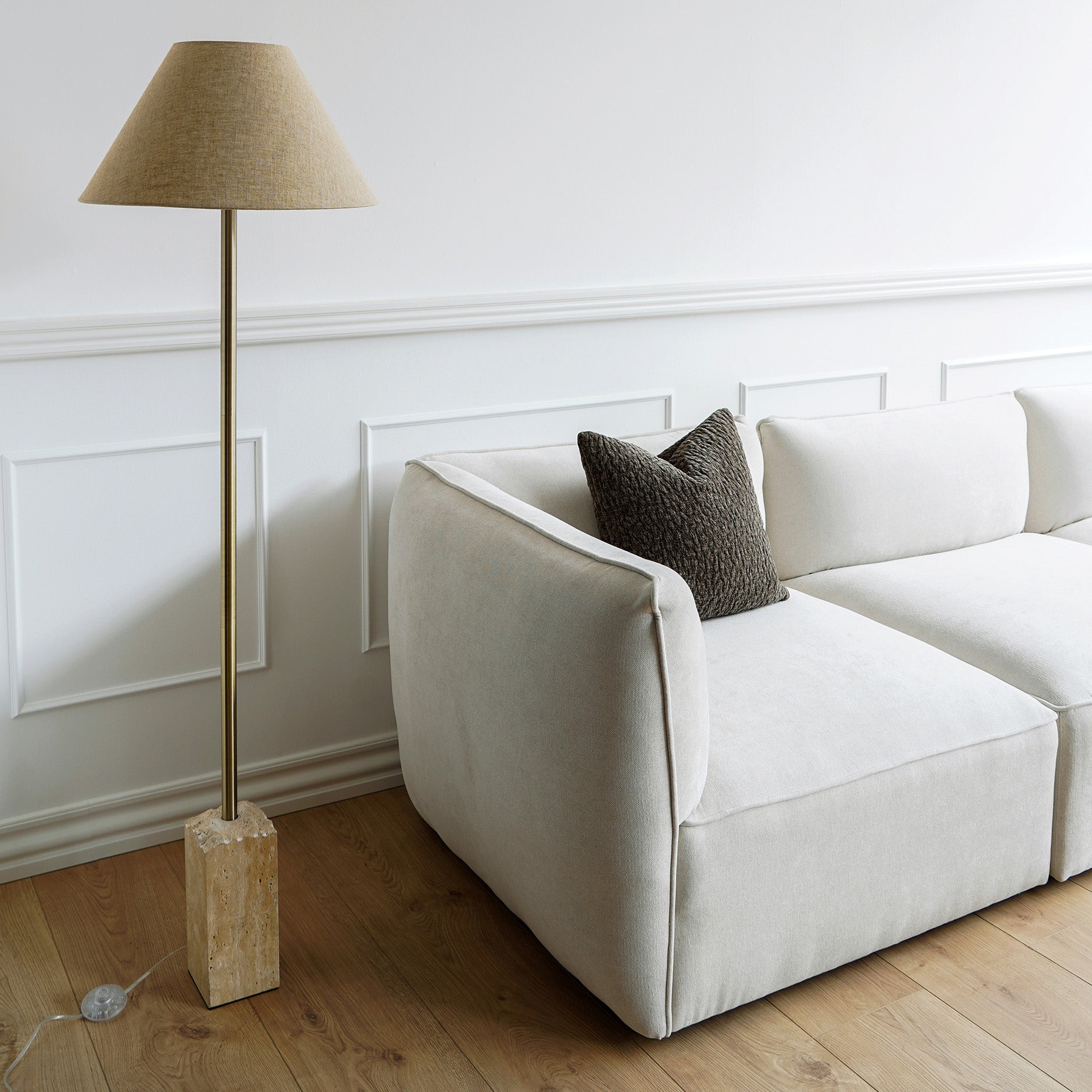 Travertin Gulvlampe