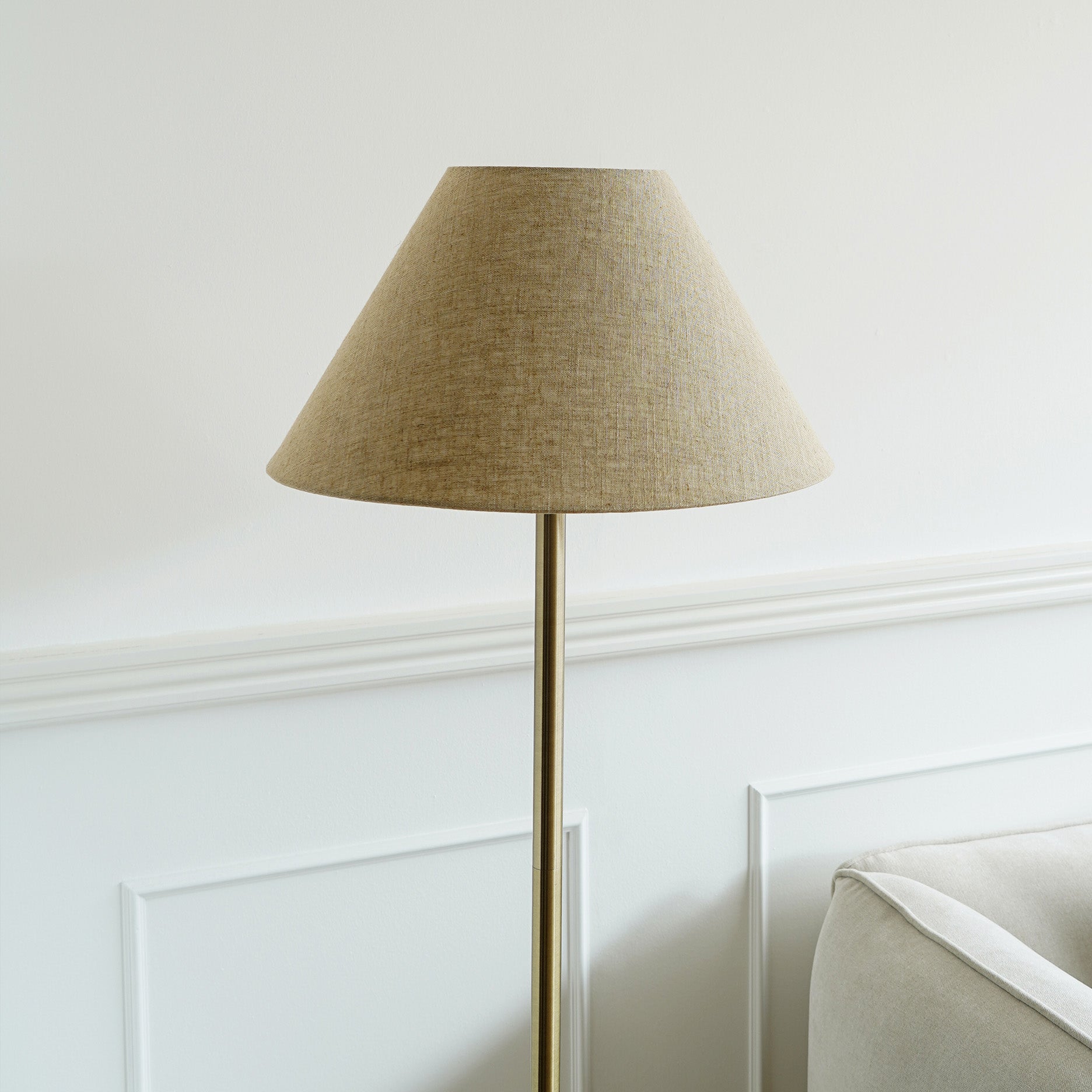 Braune Marmor Stehlampe