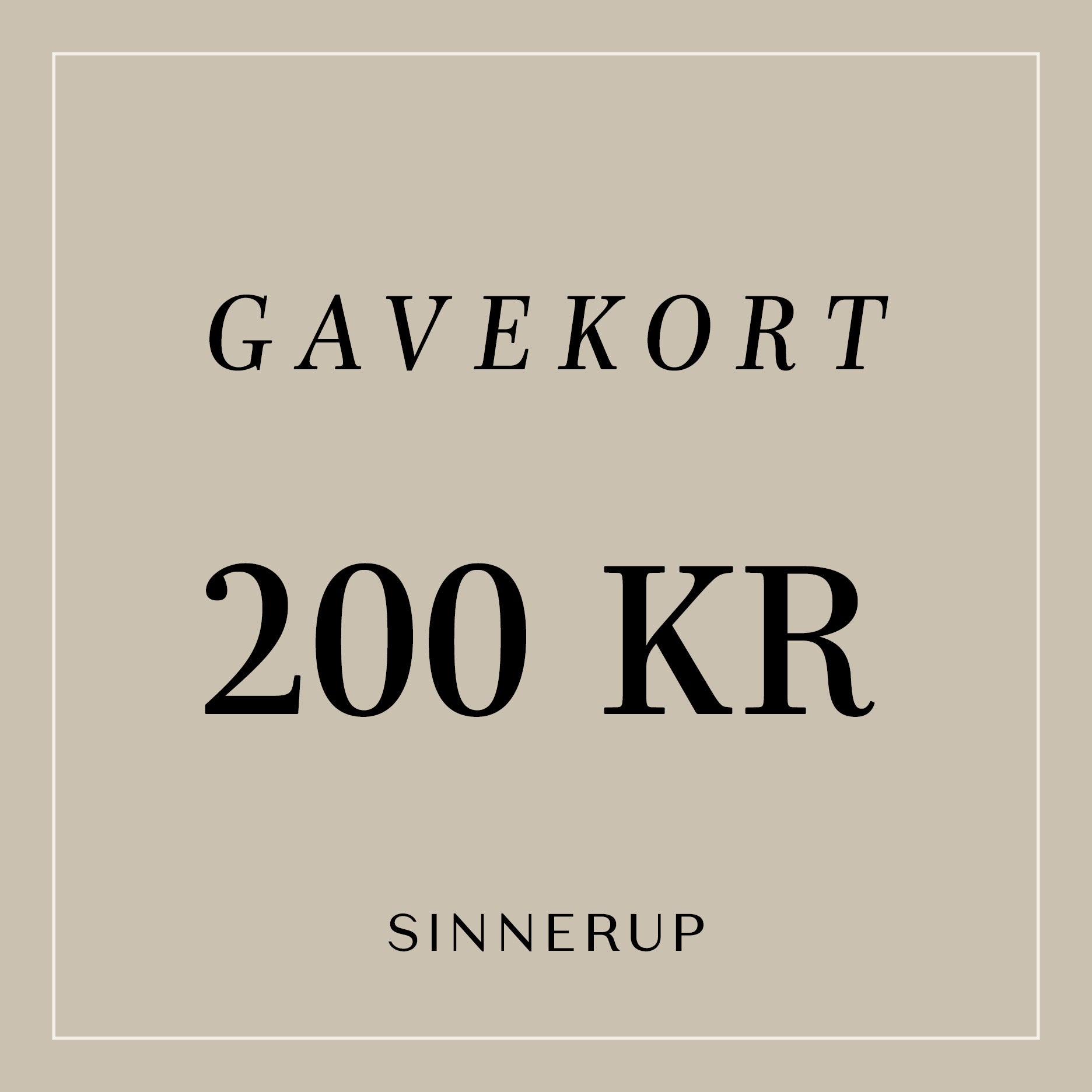Sinnerup Geschenkkarte