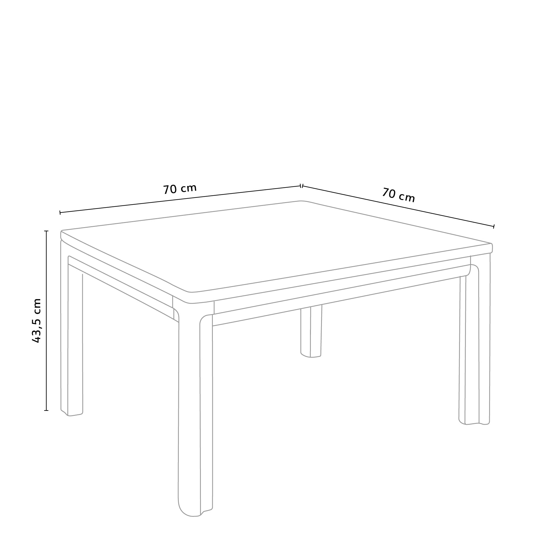 New Carver sofabord 70x70 cm